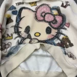 2025 Autumn Winter New Sweet Age-Reducing Cartoon Hooded Sweatshirt For Women's Loose Casual Top Long Sleeved Lace-up Sudaderas - AliExpress - Image 6