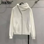 HKSH Men's Tide Punk Dark Autumn Winter New RO Style Wizardry Zipper Women's Fashion Cotton Sweatshirt Chic Coats Hoodies HK0530 - AliExpress