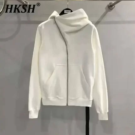 HKSH Men's Tide Punk Dark Autumn Winter New RO Style Wizardry Zipper Women's Fashion Cotton Sweatshirt Chic Coats Hoodies HK0530 - AliExpress
