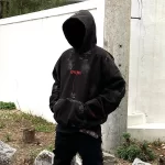 New 2023 Luxury Men UNDERMYCAR Wash Old Holes Gentleman Hoodies Hoody Hooded Sweatshirts Velvet Thicken Hip Size 1 2 3 4 #559 - AliExpress - Image 4