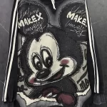 Heavy Industry New Sequin Print Cartoon Y2k Hooded Sweatshirt For Women's Loose Casual Fashion Top Pullover Sudaderas De Mujer - AliExpress - Image 3