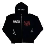 New Ken Carson A Great Chaos Tour Actual Hate Pullover Hoodies Hoody Hooded Sweatshirts velvet Cotton Thick Fleece US N161 - AliExpress