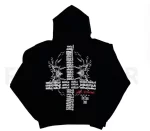 New Ken Carson A Great Chaos Tour Actual Hate Pullover Hoodies Hoody Hooded Sweatshirts velvet Cotton Thick Fleece US N161 - AliExpress - Image 2