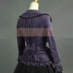 woman jacket spring autumn 2016 vintage Gothic costume office cardigan coat Female Ruffled Bandage tops velveteen Suit jacket - Image 5