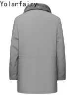 YOLANFAIRY High-end Natural Fur Parka Luxury 2025 Whole Mink Fur Liner Coat Men Warm Winter Clothing Mid-length Fur Coats Jacket - Image 5