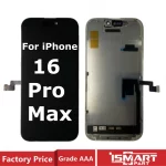 OEM Soft Hard OLED For iPhone 16 Pro Max Screen Display 3D Touch Digitizer Assembly 16PM LCD Incell Replacement Parts