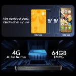 UNIWA Q333 Mini Smartphone Android 4GB RAM 64GB ROM 2000mAh Mobile phone Google Play Store Face ID 4G Small Phone Global Version - Image 3