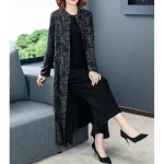 High end Windbreaker Women New 2025 Spring Autumn Long Trench Coat Fashion Slim Single-breasted print Coat Women's Overcoat - Image 3