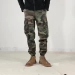 Men Cargo Camouflage Pants Loose Heavy Weight Cotton Washing Multi-Pocket Training Tractical Military Sport Slim Fit Trousers - Image 6