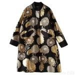 Embro Mill Vintage Royal Spring Autumn Coat Woman Elegant Lady Loose Chinese Style High-end Beading Trench Coat Female M-XXL - Image 4