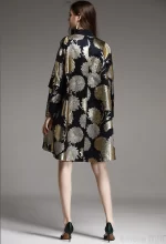 Embro Mill Vintage Royal Spring Autumn Coat Woman Elegant Lady Loose Chinese Style High-end Beading Trench Coat Female M-XXL - Image 3