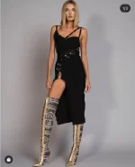 2021 New Women's High Quality Black Long Sleeve One Shoulder Open Fork Rayon Bandage Dress Party Bodycon Long Dress Vestidos - Image 2