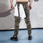 Men's trousers Zip pocket Casual Sweatpants Joggers Pants Men camouflage Pants Fitness Elastic Pants Bodybuilding Clothing - Image 2