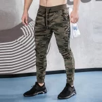 Men's trousers Zip pocket Casual Sweatpants Joggers Pants Men camouflage Pants Fitness Elastic Pants Bodybuilding Clothing