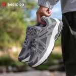 Baasploa New Men Running Shoes Outdoor Casual Lightweight Breathable Sneakers Male Cushioning Non-Slip Vintage Sports Shoes - Image 2