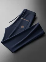 JSBD Autumn Italian old money style simple luxury stretch cotton men's sport straight-leg sweatpants and casual pants - Image 3