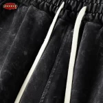 ZODF New Autumn Winter Batik Washed Cotton Sweatpants For Men Unisex Distressed Patchwork Loose 420gsm Sport Jogger Pants HY0724 - Image 5