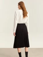 AMII Minimalist Pleated Skirt 2025 Autumn New Loose Elegant Woman Clothes A Line Commuter Casual Solid Skirt For Women 12323123 - Image 2