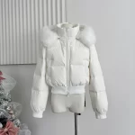Winter Faux Collar Hooded Short Cotton Coats Tops Thicken Warm Fashion New Parkas Casual Chaquetas Korea Women Jackets - Image 5