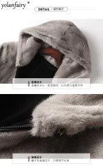 YOLANFAIRY Whole Mink Real Fur Coat Men Reversible Hooded Fur Jackets Short Fur Parkas Winter Jacket Casaco De Pele Masculino - Image 5