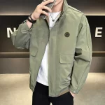 Fashion Casual Men's Workwear Jacket High Quality Breathable Comfortable Stand Collar Men Clothing Trend Hot Roupas Masculinas - Image 3