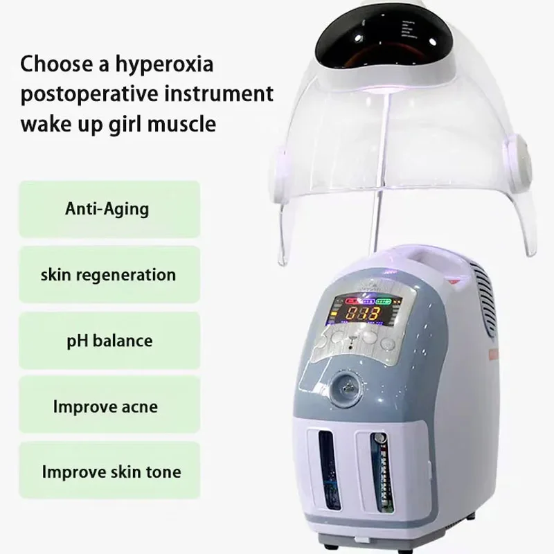 kf-S0b11e3853b6c41eba793d12c149d4b17c Beauty Spa Use O2toDerm Skin Rejuvenation Hyperbaric Oxygen Facial Care Mask Skin Care Oxygen Jet with Oxygen Sprayer - Image 1