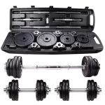 10kg 15kg 20kg 30kg Gym Home Weightlifting Dumbbells with Box Painted Black Painted Cast Iron Dumbbells Barbell Set.