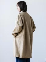 Trench for Women Japanese Style Vintage Simple Solid All-match Chic Ladies Streetwear Spring Khaki Straight Retro Long Sleeve - Image 3