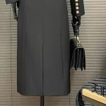 Temperament Women's Trench Coat 2025 Spring Autumn New Black Women's Double-Breasted High Quality Slim Women's Trench Coat H673 - Image 6