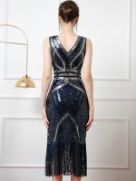 Sexy vintage bodycon maxi Sequin summer Dress women long prom evening Dresses woman vestido elegant luxury birthday party dress - Image 2