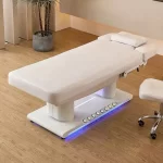 White Gold Comfortable Massage Bed for Beauty Salon Electric Facial Spa Lash New Design Cosmetic Bed - Image 4
