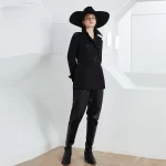 Women's Treach Coat, Windbreaker, Mid-length, Double Breasted, Anti wrinkle, Waterproof, Spring And Autumn Jacket, - Image 3