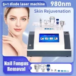 4in1 Spider vein 980nm diode laser red blood vessels nails to remove physical therapy and beauty Beauty equipment Salon 30W