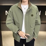 Fashion Casual Men's Workwear Jacket High Quality Breathable Comfortable Stand Collar Men Clothing Trend Hot Roupas Masculinas - Image 4