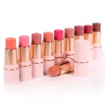 6.3g Private Label Blush Stick Custom Logo Matte Blusher Pigment Long Lasting Waterproof Colorful Natural Makeup Cruelty Free