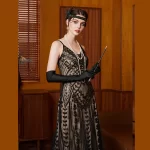 1920s Vintage Great Gatsby Party Flapper Dress Beaded Sequin Dresses Prom Wedding Women Summer Tassels Sleeveless Evening Dress - Image 2