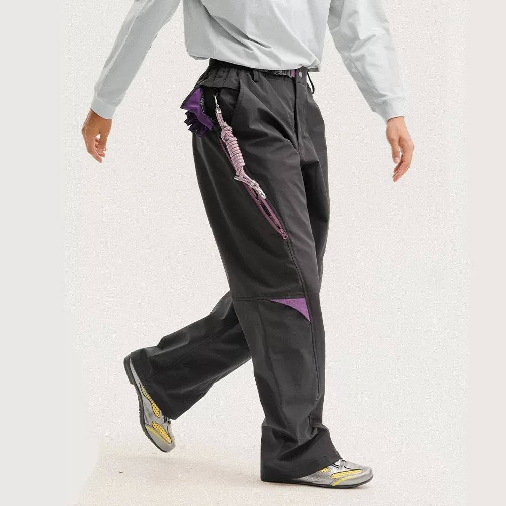 kf-S1928c8daeb7642ebaba8ec9dd9976ee80 Men Women Outdoor Waterproof Breathable Soft Shell Loose Casual Techwear Sports Cargo Pants Track Trousers Joggers Sweatpants - Image 1