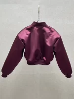 Cotton-padded pilot jacket, retro modern punk style, wide-sleeved short women's jacket, 2025 winter new style