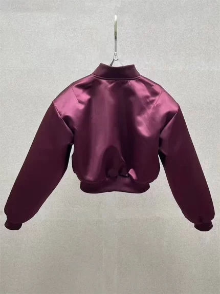 Cotton-padded pilot jacket, retro modern punk style, wide-sleeved short women's jacket, 2025 winter new style