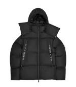 Streetwear Solid Color Pockets Zipper Hooded Long Padded Jacket for Men and Women Thick Winter Windbreaker Coat Oversized - Image 2