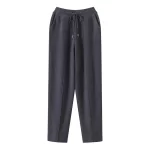 Men's Wool Pants Elastic Waist 2025 Autumn Winter Thick Casual Cashmere Trousers 100% Merino Wool Knitted Mid Seam Sport Pants - Image 4