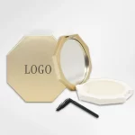Private Label Eyebrow Soap Custom Bulk Golden Round Cake Box with Mirror Dimensional Shaping Eye Brow Wax Gel Waterproof Makeup