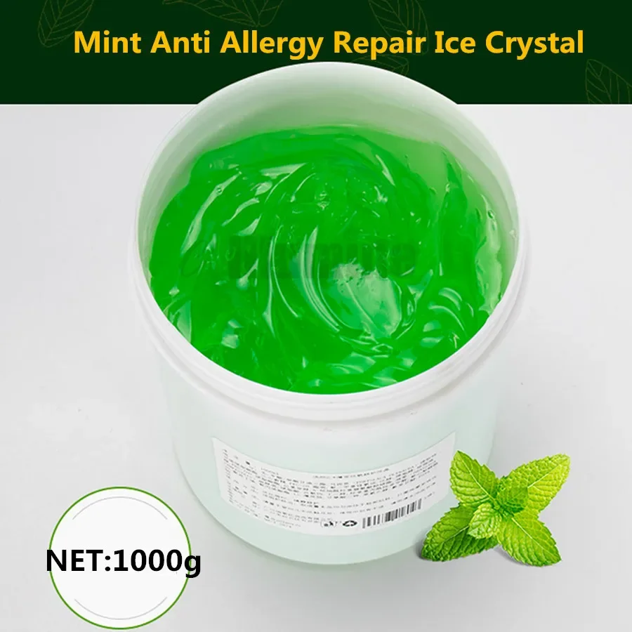 kf-S1ee571357e0b43679f20fb4c65d3902eZ Skin Care Day Cream Mint Anti Allergy Repair Ice Crystal 1000g Repair Acne Recovery Elastic Cosmetics OEM Beauty Salon Equipment - Image 1