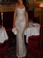 Sexy luxury rhinestone party long dresses women backless maxi summer dress woman elegant birthday prom evening dresses vestidos