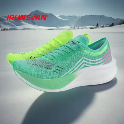 IRUNSVAN Christmas Limited Edition FullLength Carbon Plate Running Shoes TwoToneUnisex Ultrallightweight Comfortable 24025