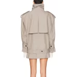 2025 Fall Women's Windbreaker Jacket Satin Belt Loose Casual Ladies Coat y2k Clothes New Fashion High Quality Outerwear bra - Image 4