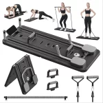 Multi-functional Pilates Abdominal Exercise Board Auto-Rebound Fitness Resistance Bands Fitness Board Leg & Arm Home Exercise