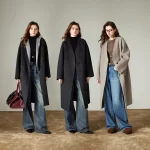 TOYOUTH Women Woolen Coat 2025 Winter New V Neck Mid Length Retro Female Overcoat Jacket Camel Black Gray - Image 5