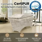 Lash Bed Foam Topper, Massage Table High-Density Foam Mattress Topper, Ergonomic Curved Lash Bed Cushion for Beauty Salon - Image 3