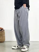 High Quality Cotton Sweatpants For Men Plus Size Sport Harem Pants Korean Fashion Jogging Pants Harajuku Casual Trousers Male - Image 4